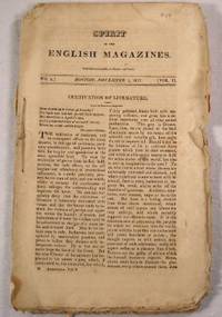 The Atheneum; or Spirit of the English Magazines. No. 41 - Vol. II No. 2 - November 1, 1817