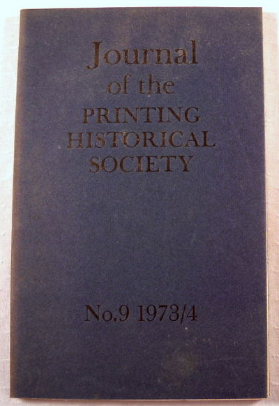 Journal of the Printing Historical Society. No 9 - 1973/4