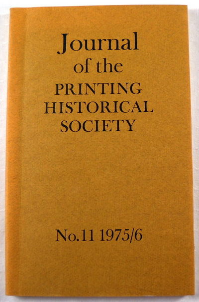 Journal of the Printing Historical Society. No 11 - 1975/6