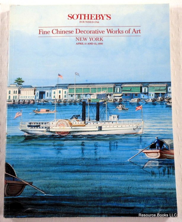 Fine Chinese Decorative Works of Art. Sotheby's New York - April 11 and 12, 1990 - Sale 5996 