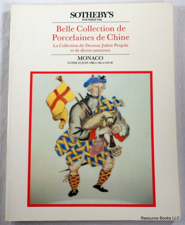 Belle Collection De Porcelaines De Chine. Sotheby's Monaco: June 23, 1986. Sale COQUILLE