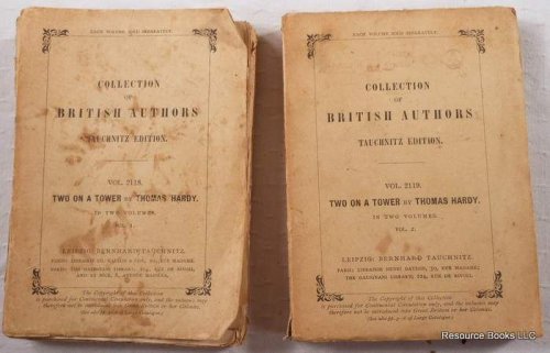 Two on a Tower. Collection of British Authors, Tauchnitz Edition, Volumes 2118 and 2119