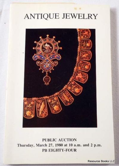 Antique Jewelry - Sale 748. New York: March 27, 1980