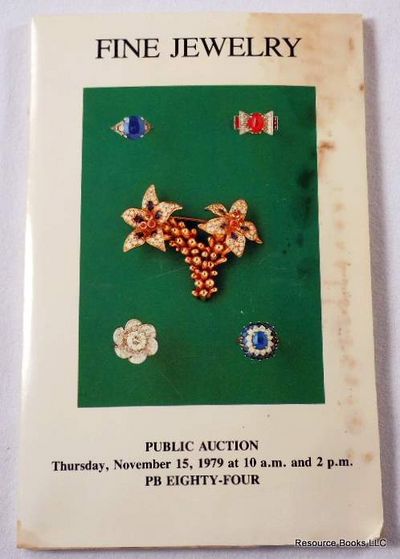 Antique Jewelry - Sale 722. New York: November 15, 1979