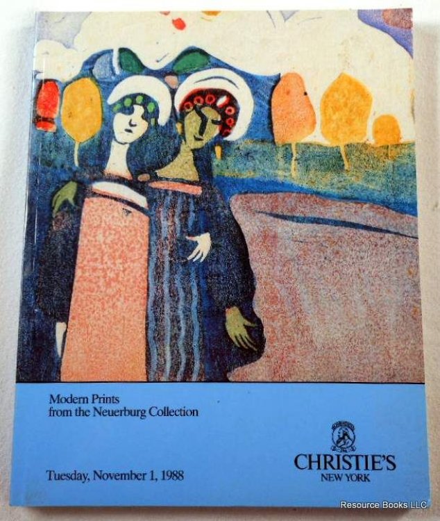 Christie's: Modern Prints from the Neuerburg Collection. New York: November 1, 1988. Sale 6706