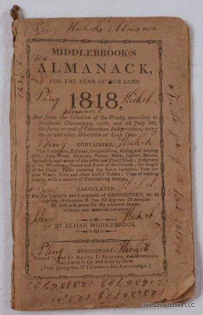 Middlebrook's Almanack for the Year of Our Lord 1818 [Almanac]