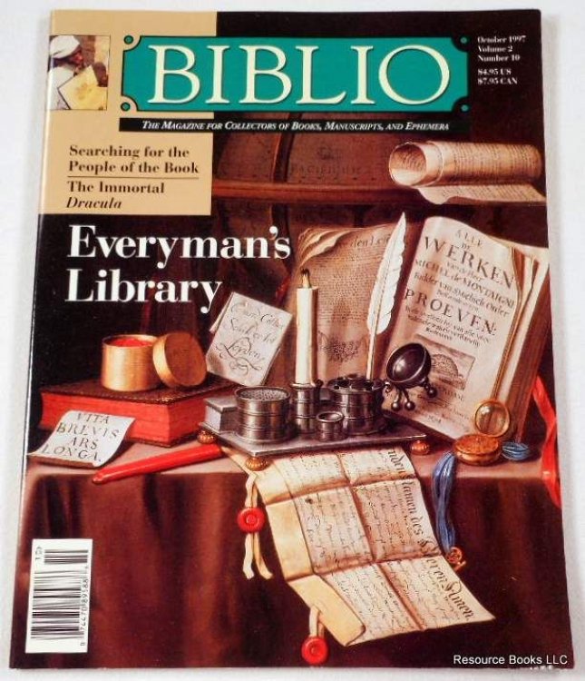 Biblio Magazine - October 1997. Volume 2, Number 10