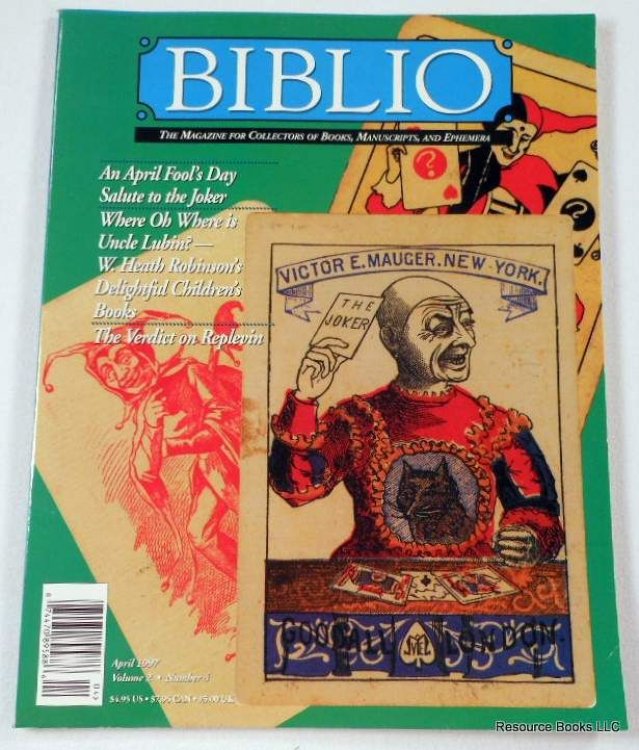 Biblio Magazine - April 1997. Volume 2, Number 4