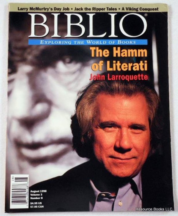 Biblio Magazine - August 1998. Volume 3, Number 8