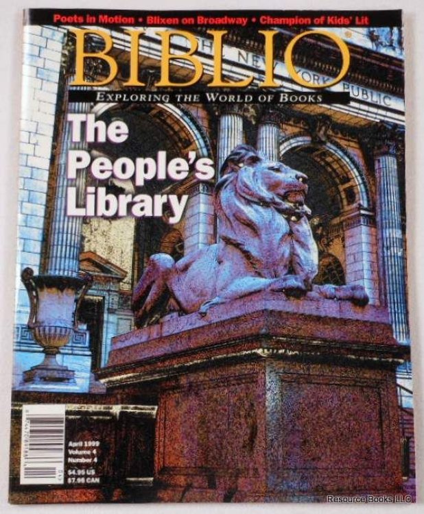 Biblio Magazine - April 1999. Volume 4, Number 4