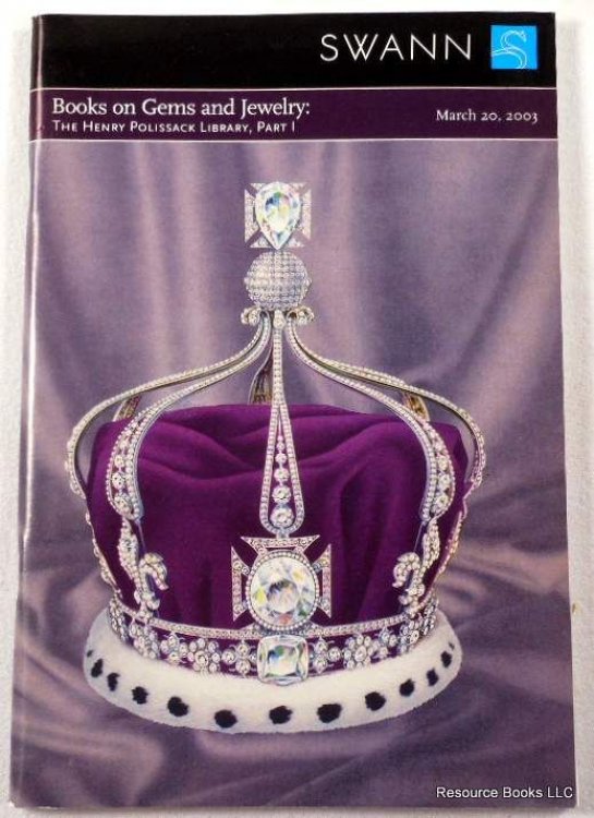 Books on Gems & Jewelry, Henry Polissack Library Part I. Swann Galleries: March 20, 2003. Sale 1964