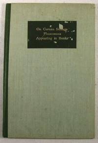 Of Certain Strange Phenomena Appearing in the Contents of Books