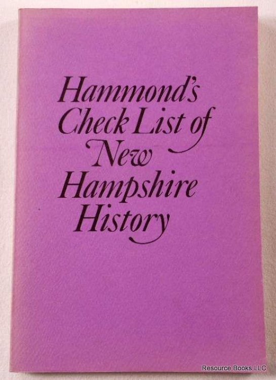 Check List of New Hampshire History