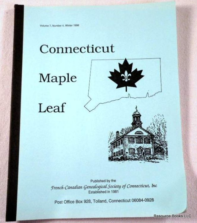 Connecticut Maple Leaf. Volume 7, Number 4, Winter 1996