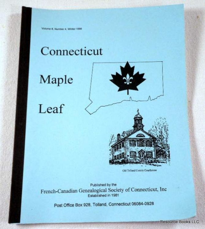 Connecticut Maple Leaf. Volume 8, Number 4, Winter 1998