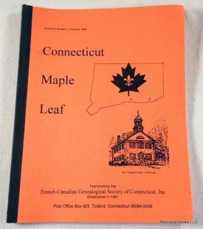 Connecticut Maple Leaf. Volume 8, Number 3, Summer 1998
