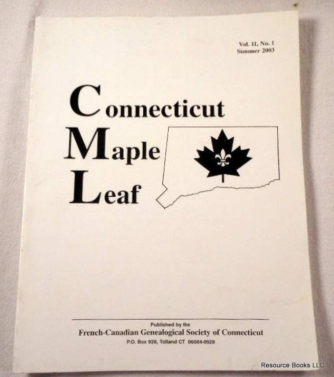Connecticut Maple Leaf. Volume 11, Number 1, Summer 2003