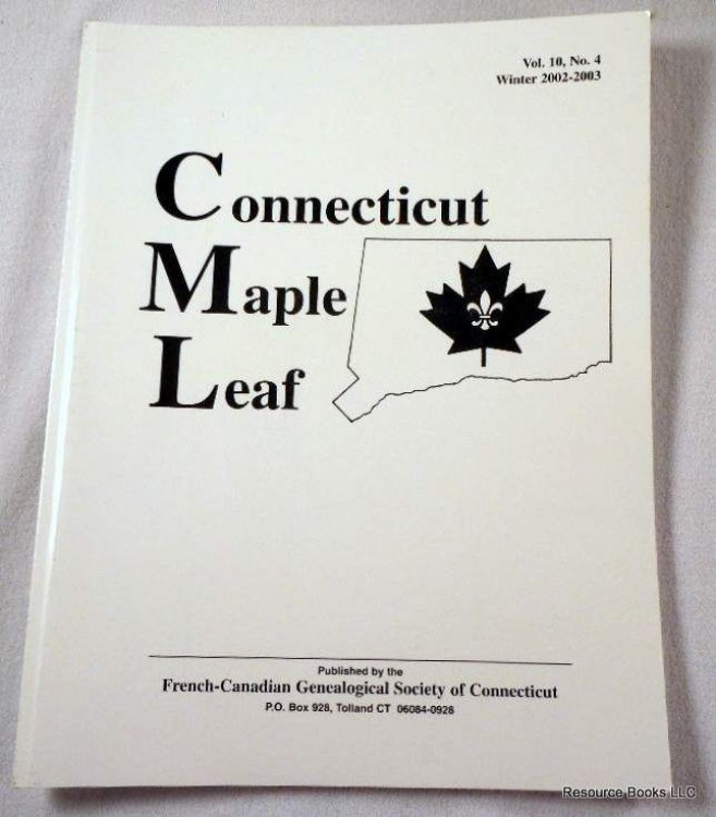 Connecticut Maple Leaf. Volume 10, Number 4, Winter 2002-2003