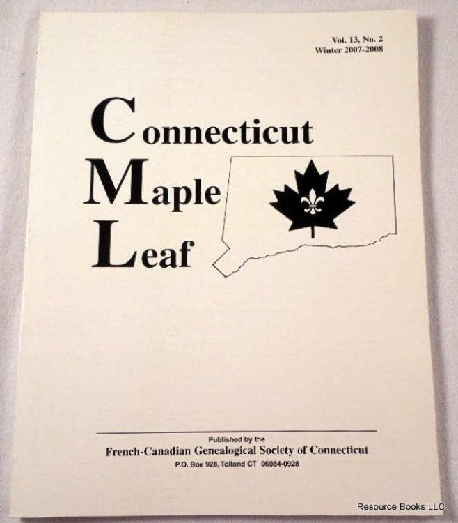 Connecticut Maple Leaf. Volume 13, Number 2, Winter 2007-2008