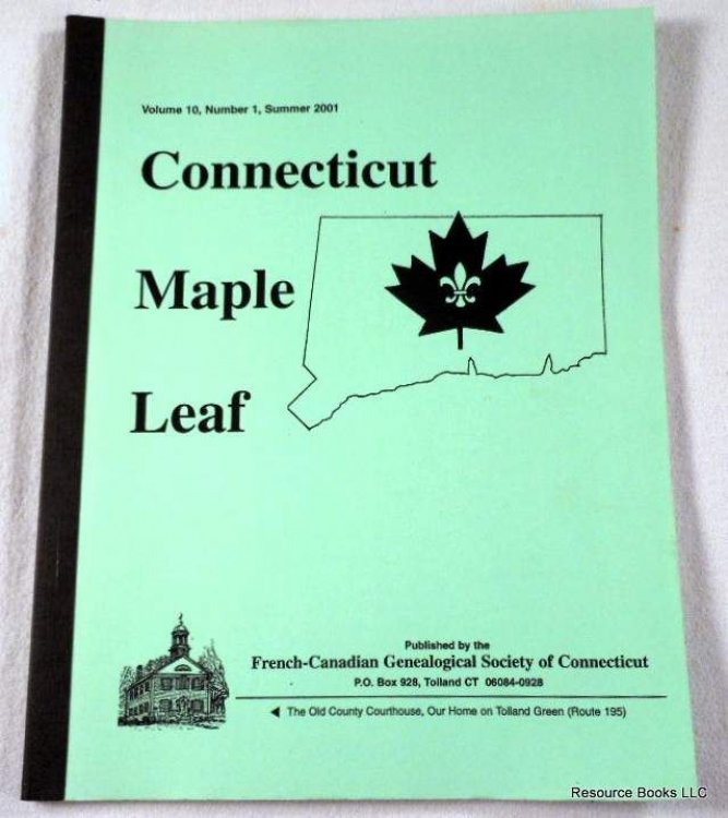 Connecticut Maple Leaf. Volume 10, Number 1, Summer 2001