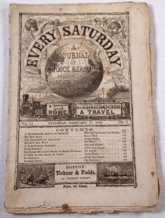 Every Saturday: A Journal of Choice Reading. Vol. I, No. 7 - February 17, 1866