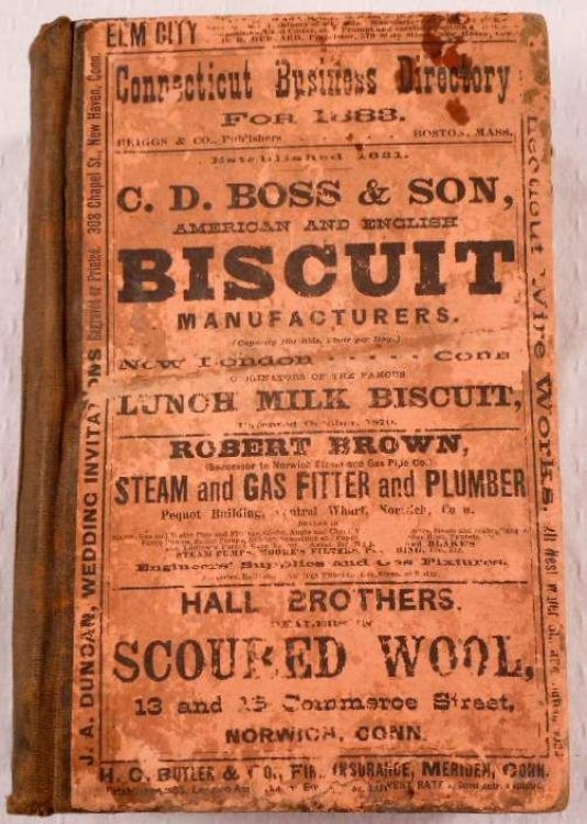 The Connecticut Business Directory for 1883. A Complete Index to the Mercantile, Manufacturing and Professional Interests of the State, Together with Much Valuable Miscellaneous Information
