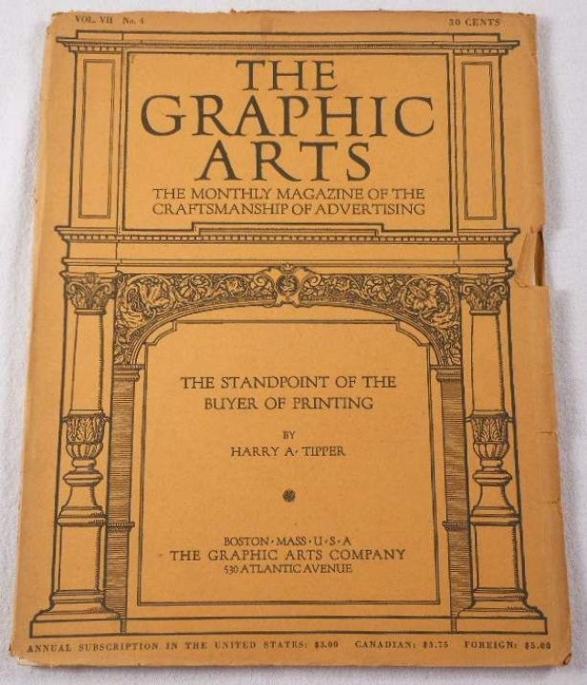 The Graphic Arts. Volume VII, Number 4, October 1914. Magazine