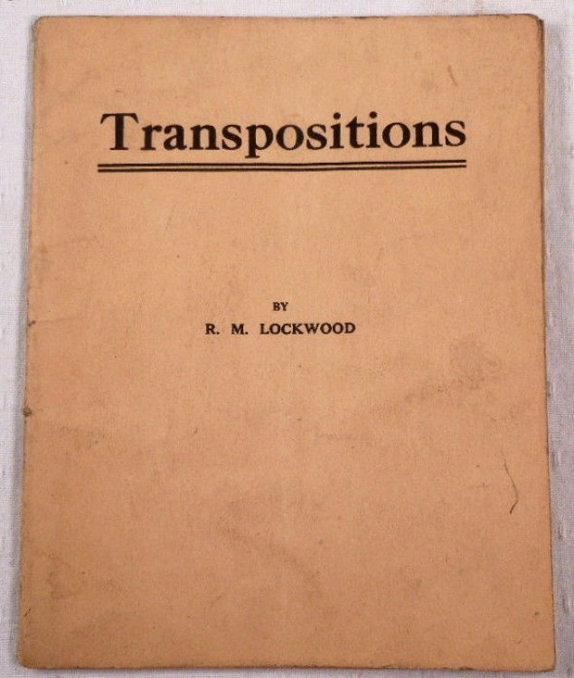 Transpositions. A Practical Treatise for Optometrists and Opticians