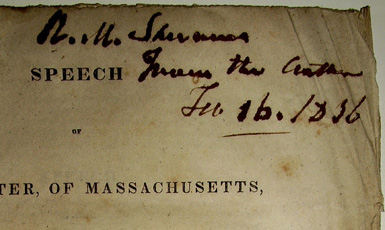 Speech of Mr. Webster of Massachusetts on the Subject of the Three Millions Appropriation and the Loss of the Approprations Bill for Fortifications of the Last Session. Delivered in the Senate of the United States January 14, 1836