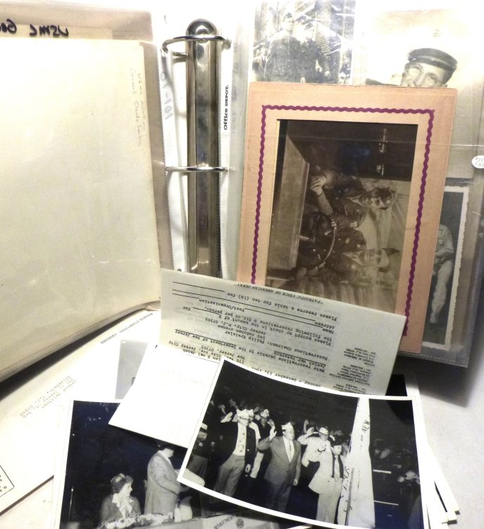 ORIGINAL Military Scrapbook - Letters Photos Base Stationary+ MORE! 1920s/1940s