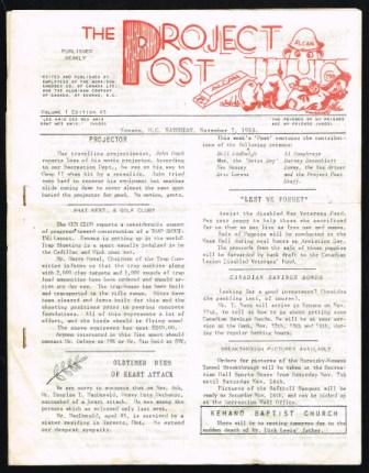 The Project Post: November 7, 1953
