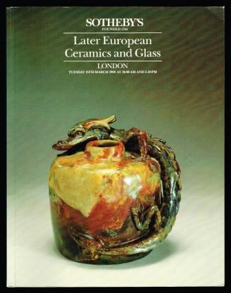 Later European Ceramics and Glass