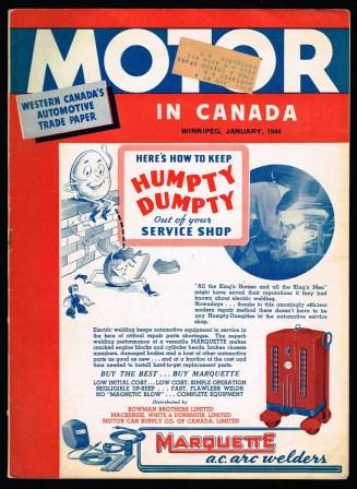 Motor in Canada, Western Canada's Automotive Trade Paper: January, 1944