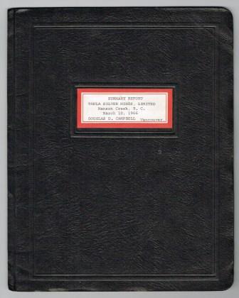 Summary Geological Report; Takla Silver Mines Ltd., Manson Creek, B. C.