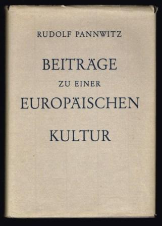 Beitrage Zu Einer Europaischen Kultur