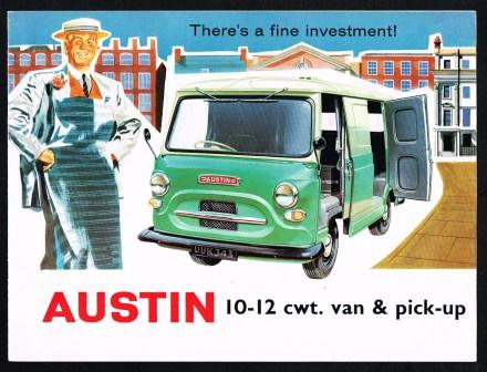 Austin 10-12 Cwt. Van & Pick-up; There's a Fine Investment!
