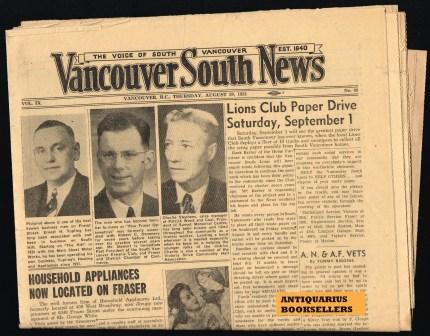 Vancouver South News; August 30, 1951