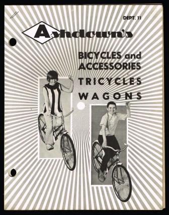 Bicycles and Accessories Catalog from Ashdown's of Winnipeg, 1968