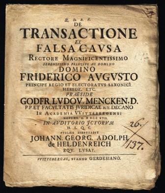 De Transactione Ex Falsa Cavsa