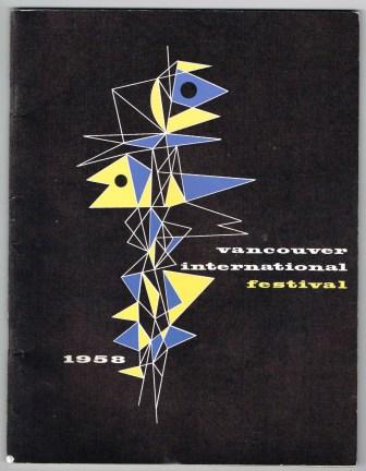 First Annual Vancouver International Festival 1958; Souvenir Program