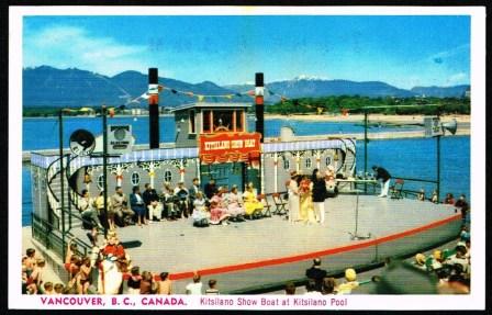 Kitsilano Show Boat at Kitsilano Pool; Color Postcard