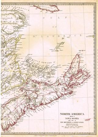 Nova Scotia; Map of North America: Sheet 1 Nova Scotia with Part of New Brunswick and Lower Canada