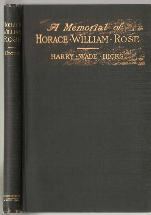 A Memorial Of Horace William Rose