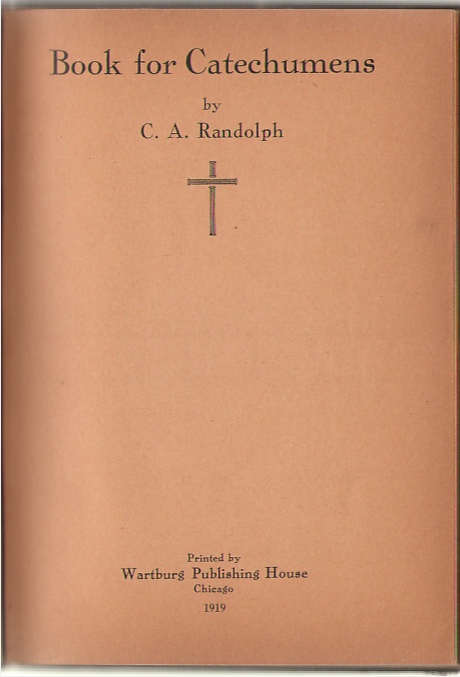 Book For Catechumens