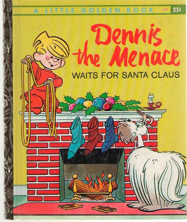 Dennis The Menace Waits For Santa Claus