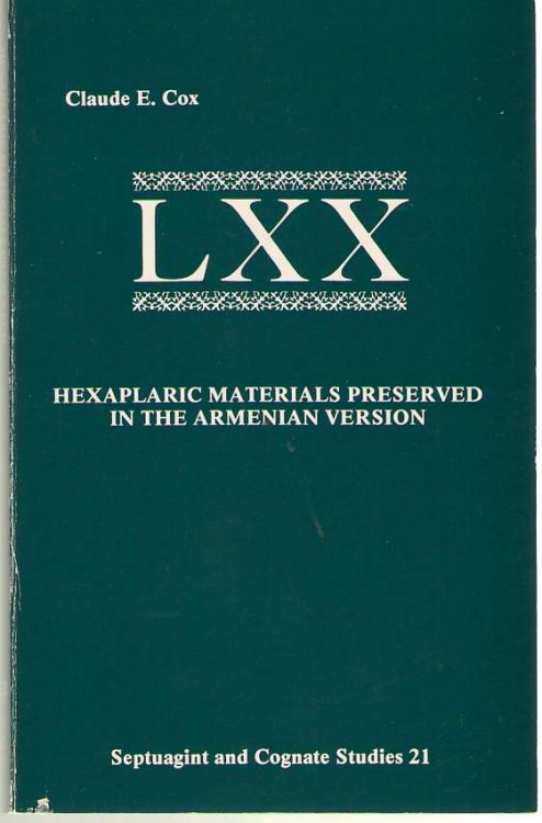 Hexaplaric Materials Preserved in the Armenian Version