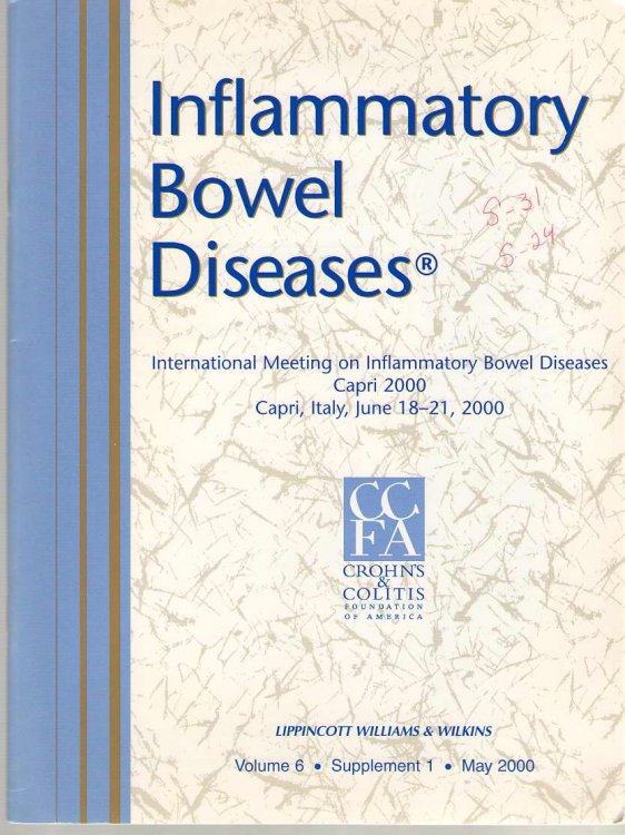 Inflammatory Bowel Diseases: Official Journal Of The Ccfa Volume 6 - Supplement 1 - May 2000