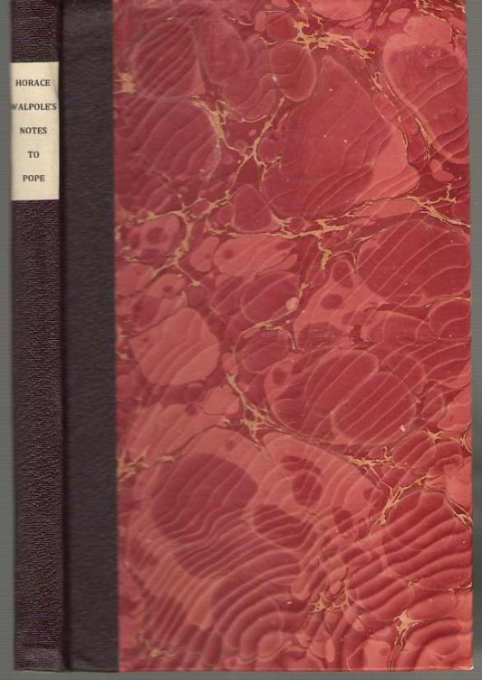 Notes on the Poems of Alexander Pope