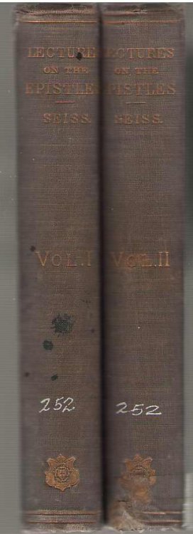 Lectures on the Epistles for Sundays and the Chief Festivals - Complete in Two Volumes