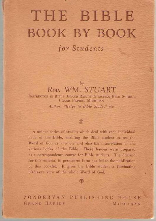The Bible Book for Book by Students